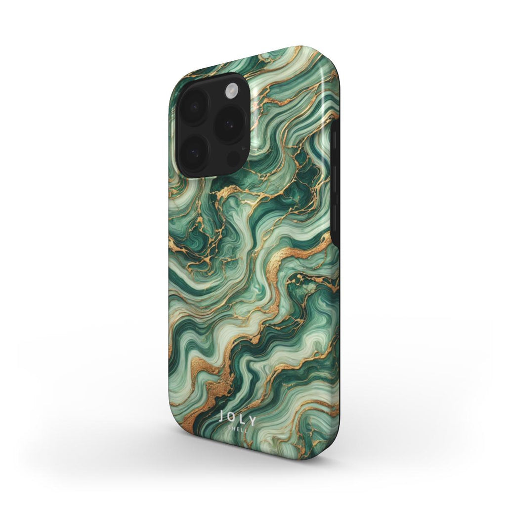 Émeraude Luxe - Coque renforcée MagSafe